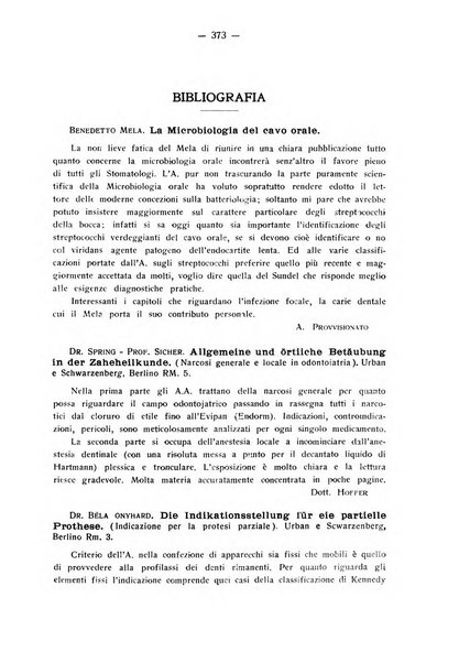 La stomatologia periodico mensile