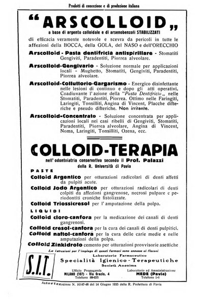 La stomatologia periodico mensile