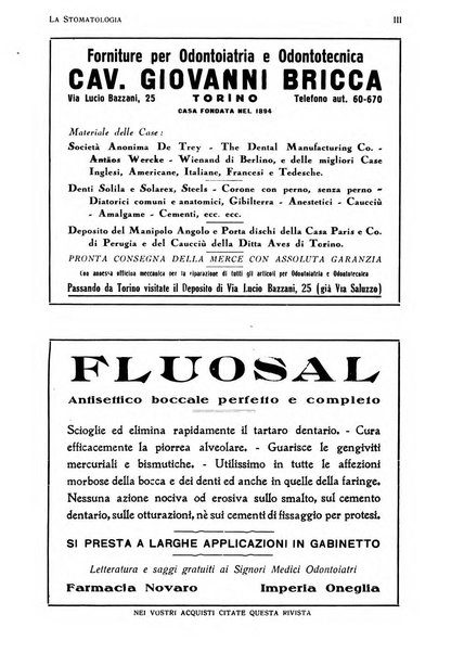 La stomatologia periodico mensile