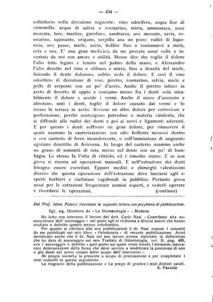 La stomatologia periodico mensile