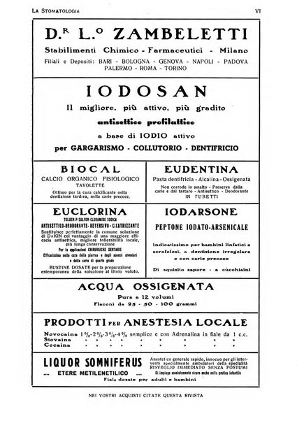 La stomatologia periodico mensile