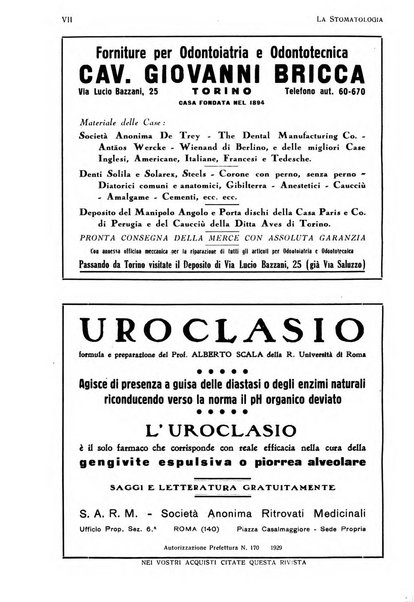 La stomatologia periodico mensile