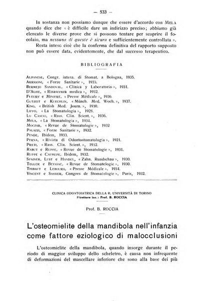 La stomatologia periodico mensile