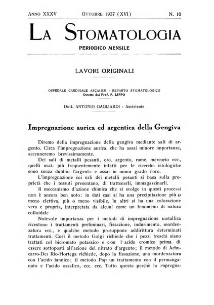 La stomatologia periodico mensile