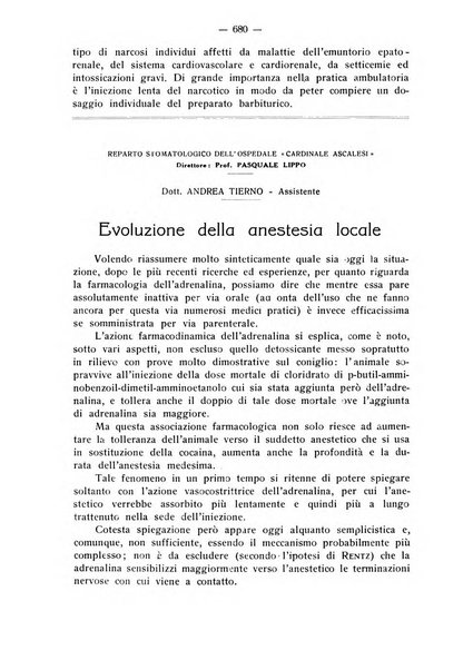 La stomatologia periodico mensile