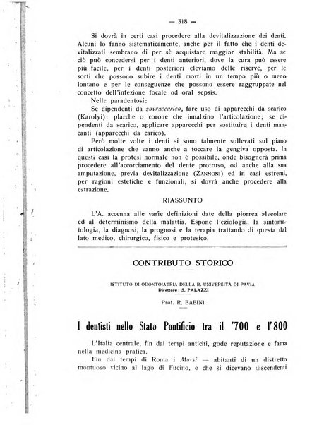 La stomatologia periodico mensile