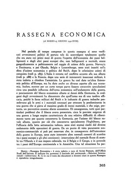 Storia e politica internazionale rassegna trimestrale dell'Istituto per gli studi di politica internazionale