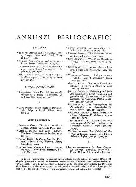 Storia e politica internazionale rassegna trimestrale dell'Istituto per gli studi di politica internazionale