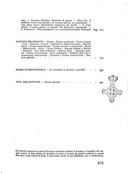 Storia e politica internazionale rassegna trimestrale dell'Istituto per gli studi di politica internazionale