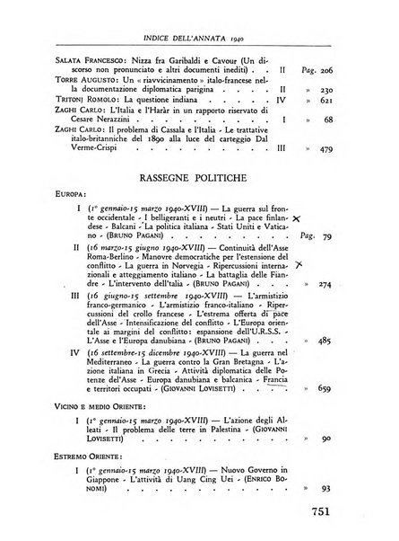 Storia e politica internazionale rassegna trimestrale dell'Istituto per gli studi di politica internazionale