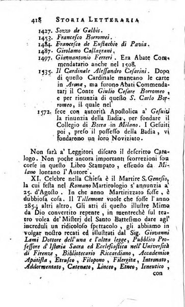 Storia letteraria d'Italia