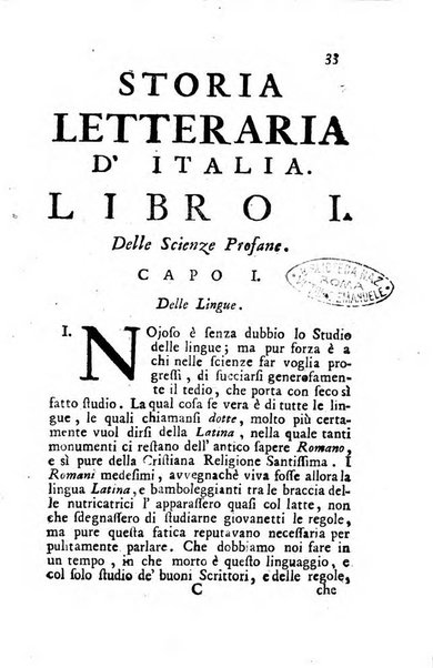 Storia letteraria d'Italia