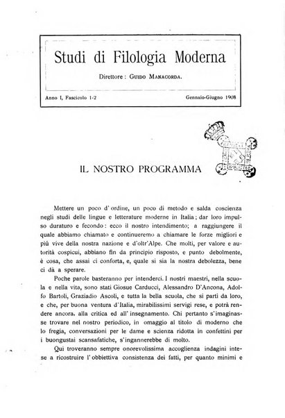 Studi di filologia moderna