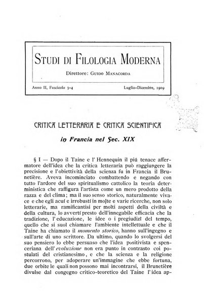 Studi di filologia moderna