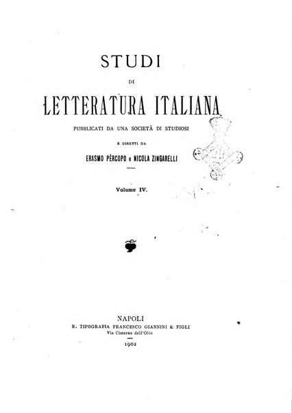 Studi di letteratura italiana