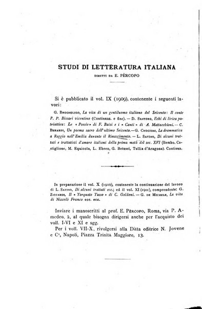 Studi di letteratura italiana