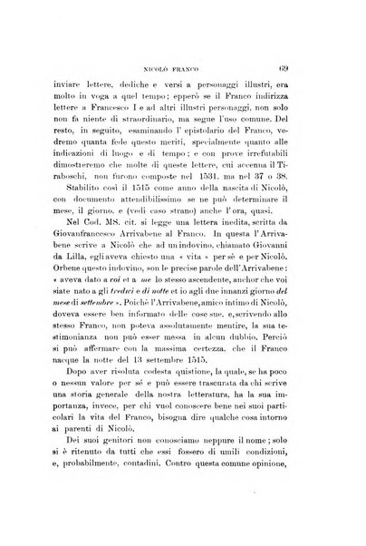 Studi di letteratura italiana