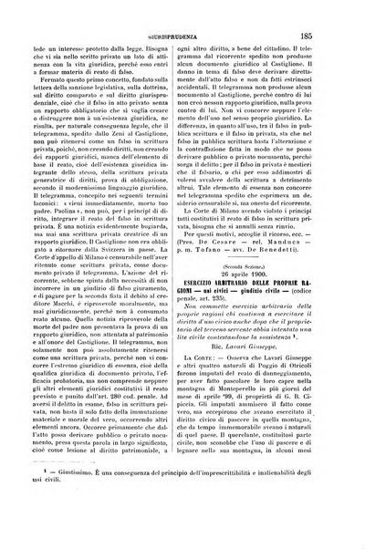 Studi e giudicati illustrativi del codice penale italiano supplemento alla Rivista Penale