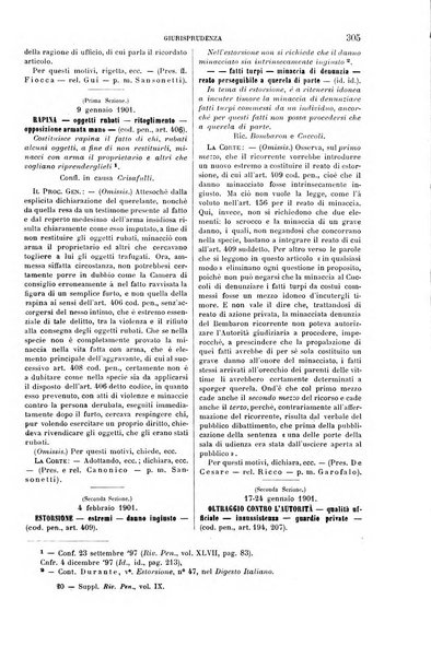 Studi e giudicati illustrativi del codice penale italiano supplemento alla Rivista Penale