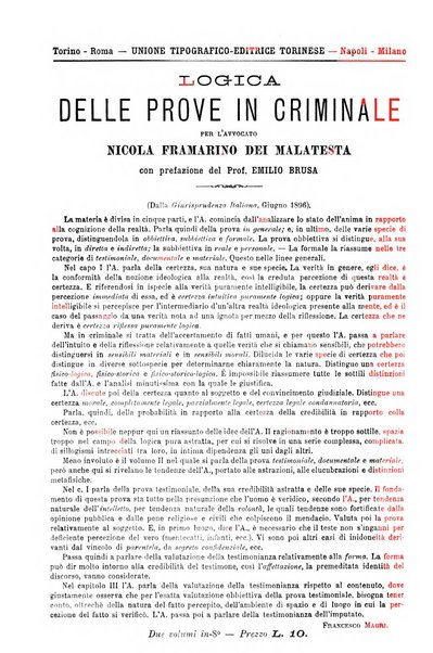 Studi e giudicati illustrativi del codice penale italiano supplemento alla Rivista Penale