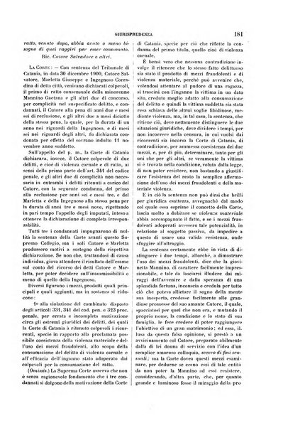 Studi e giudicati illustrativi del codice penale italiano supplemento alla Rivista Penale