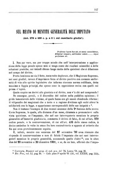 Studi e giudicati illustrativi del codice penale italiano supplemento alla Rivista Penale