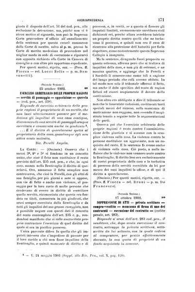 Studi e giudicati illustrativi del codice penale italiano supplemento alla Rivista Penale