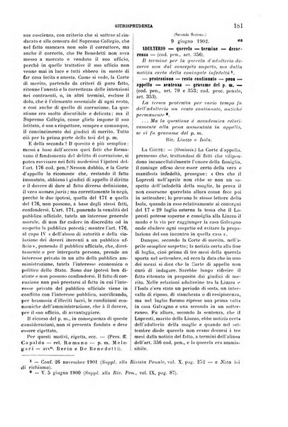 Studi e giudicati illustrativi del codice penale italiano supplemento alla Rivista Penale