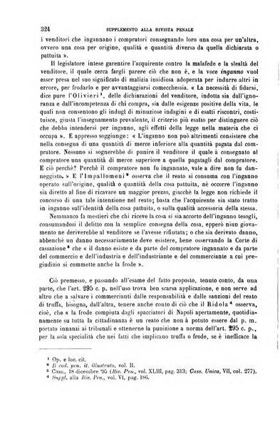 Studi e giudicati illustrativi del codice penale italiano supplemento alla Rivista Penale