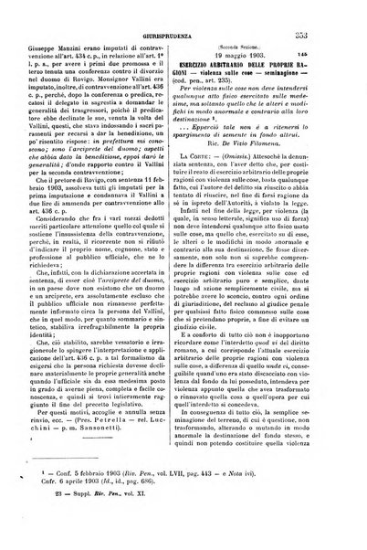 Studi e giudicati illustrativi del codice penale italiano supplemento alla Rivista Penale