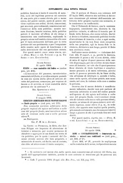 Studi e giudicati illustrativi del codice penale italiano supplemento alla Rivista Penale