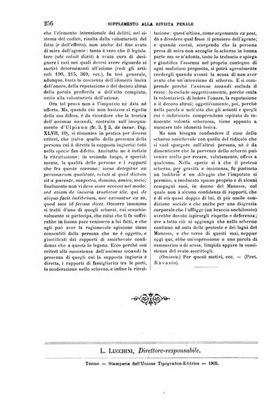 Studi e giudicati illustrativi del codice penale italiano supplemento alla Rivista Penale