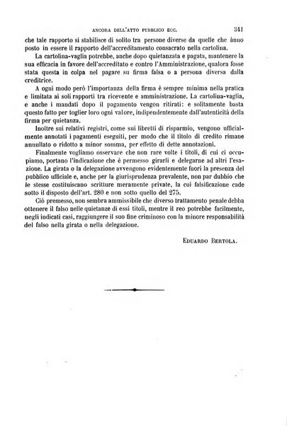 Studi e giudicati illustrativi del codice penale italiano supplemento alla Rivista Penale