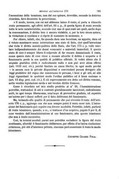 Studi e giudicati illustrativi del codice penale italiano supplemento alla Rivista Penale