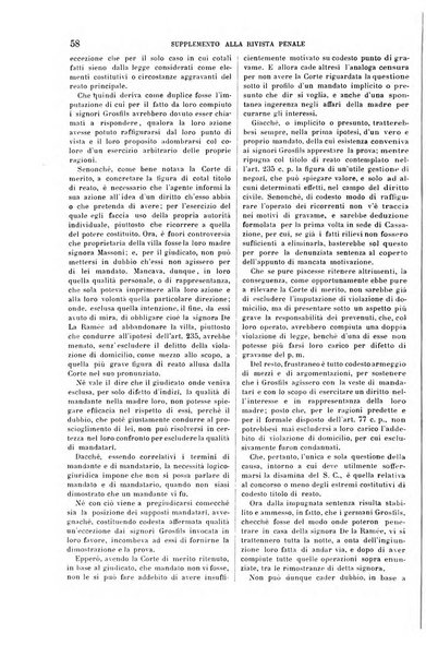 Studi e giudicati illustrativi del codice penale italiano supplemento alla Rivista Penale