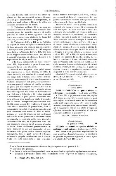 Studi e giudicati illustrativi del codice penale italiano supplemento alla Rivista Penale