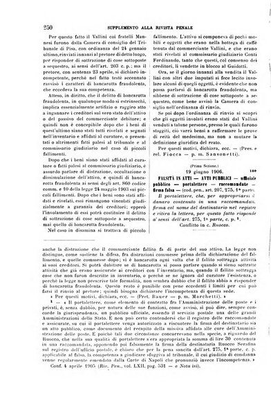 Studi e giudicati illustrativi del codice penale italiano supplemento alla Rivista Penale