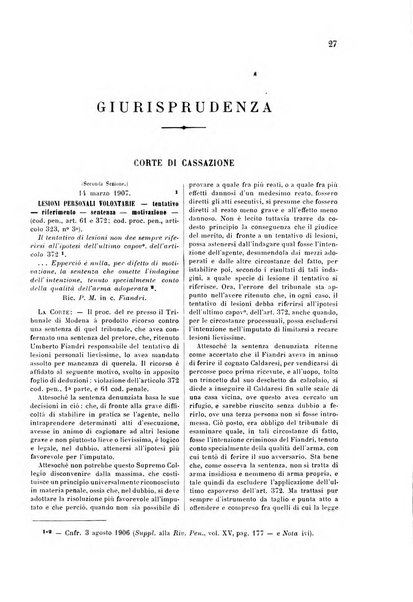 Studi e giudicati illustrativi del codice penale italiano supplemento alla Rivista Penale