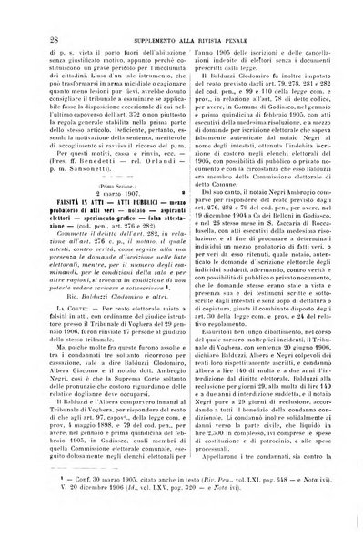 Studi e giudicati illustrativi del codice penale italiano supplemento alla Rivista Penale