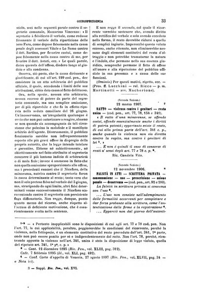 Studi e giudicati illustrativi del codice penale italiano supplemento alla Rivista Penale