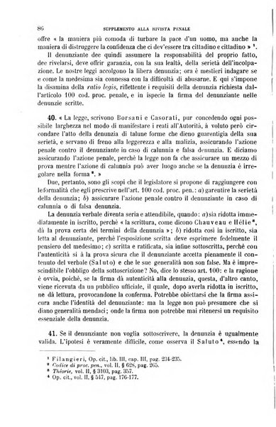 Studi e giudicati illustrativi del codice penale italiano supplemento alla Rivista Penale