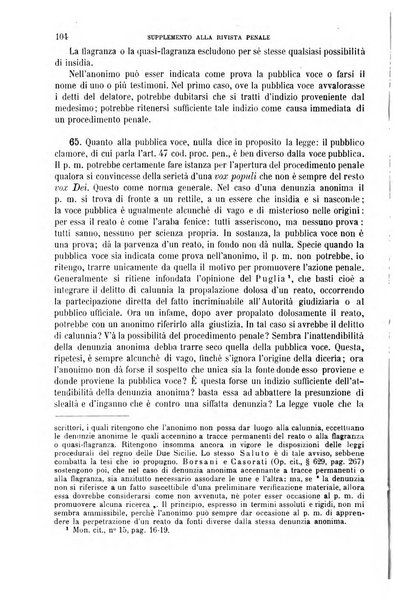 Studi e giudicati illustrativi del codice penale italiano supplemento alla Rivista Penale