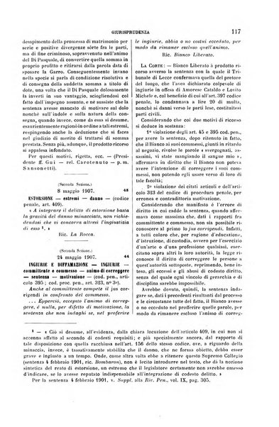 Studi e giudicati illustrativi del codice penale italiano supplemento alla Rivista Penale