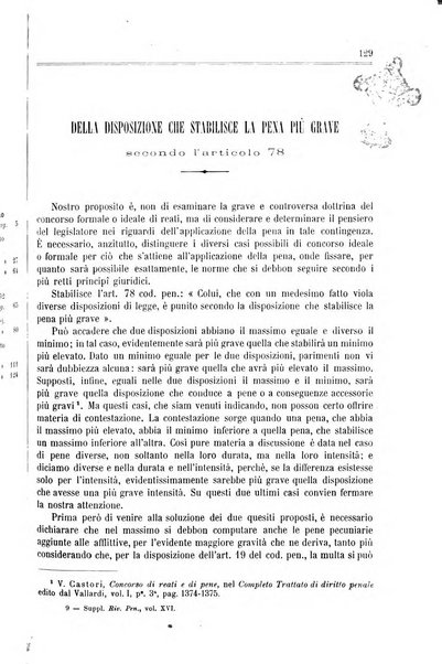 Studi e giudicati illustrativi del codice penale italiano supplemento alla Rivista Penale