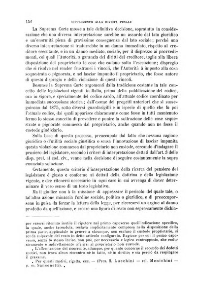 Studi e giudicati illustrativi del codice penale italiano supplemento alla Rivista Penale