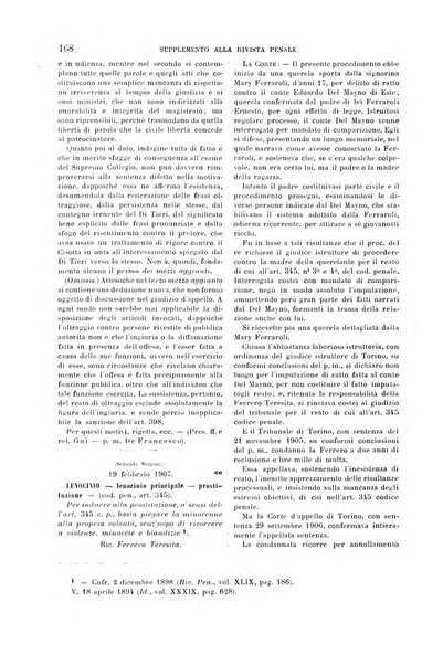 Studi e giudicati illustrativi del codice penale italiano supplemento alla Rivista Penale