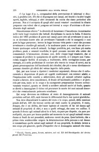 Studi e giudicati illustrativi del codice penale italiano supplemento alla Rivista Penale