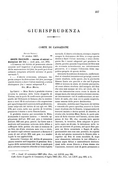 Studi e giudicati illustrativi del codice penale italiano supplemento alla Rivista Penale