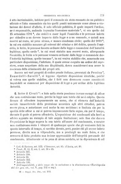 Studi e giudicati illustrativi del codice penale italiano supplemento alla Rivista Penale