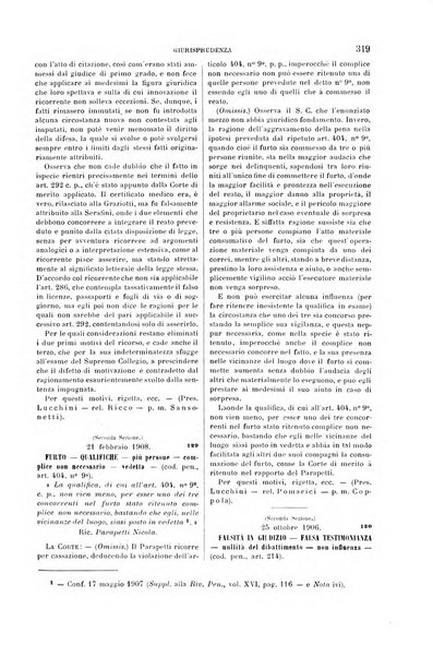 Studi e giudicati illustrativi del codice penale italiano supplemento alla Rivista Penale